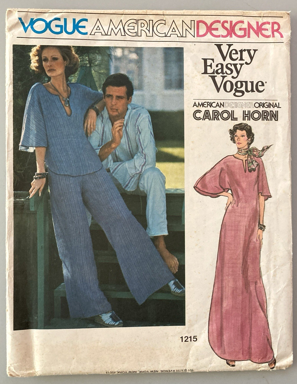 Vogue American Designer 1215 Carol Horn Sportswear Tunic Maxi Pants Sz 14 UC '75